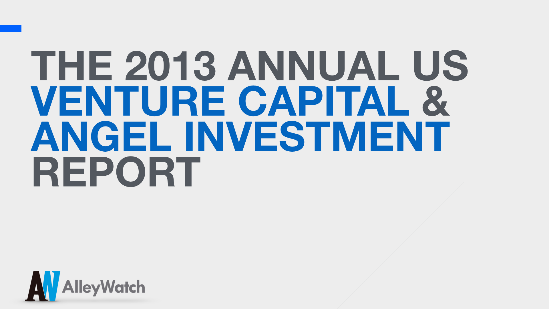 AlleyWatch Annual 2013 New York and US Venture Capital & Angel Investment Report copy.001