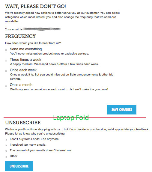 Unconversion Optimizing Email Unsubscribe 9