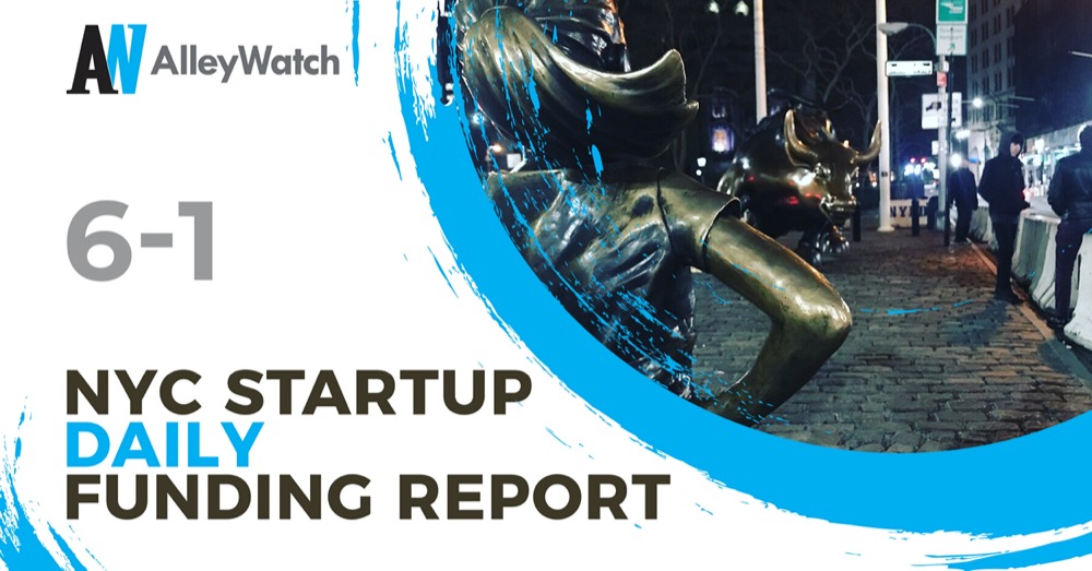 The AlleyWatch Startup Daily Funding Report: 6/1/2022