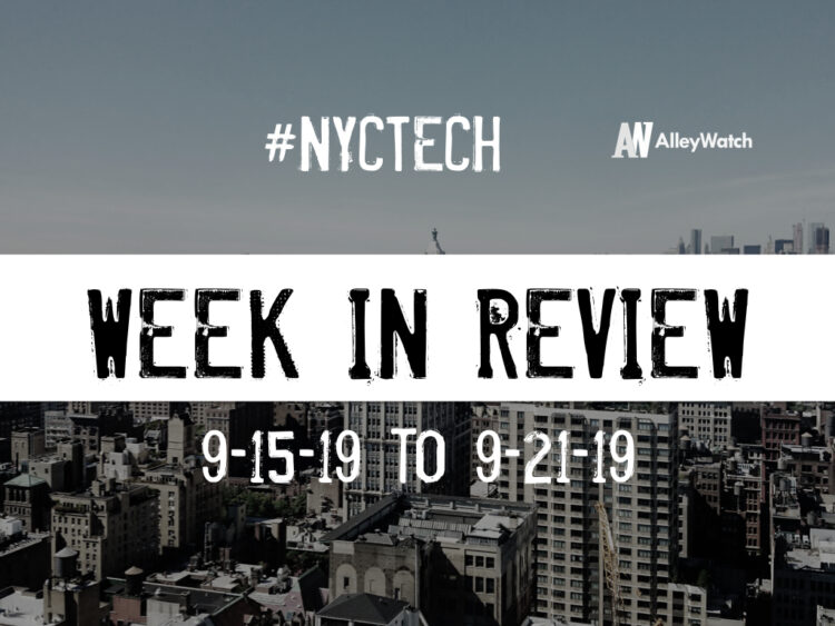#NYCtech Week in Review: 9/15/19-9/21/19