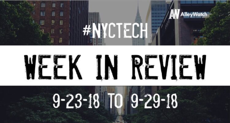 #NYCtech Week in Review: 9/23/18-9/29/18
