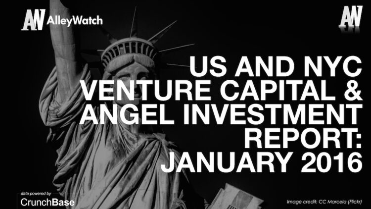 The January 2016 NYC Venture Capital and Angel Funding Report