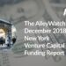 The AlleyWatch December 2018 New York Venture Capital Funding Report