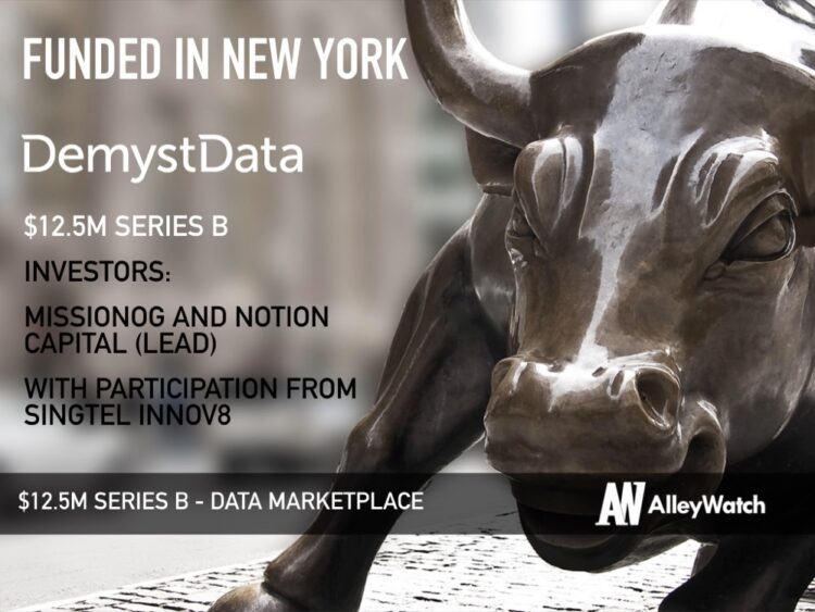 DemystData Raises Another $12.5M for its External Data Marketplace