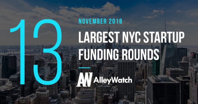 These 13 NYC Startup Raised the Most Capital in November 2018