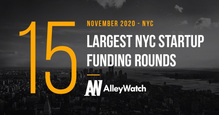The 15 Largest NYC Tech Startup Funding Rounds of November 2020