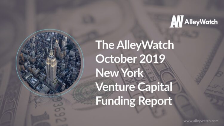 The AlleyWatch October 2019 New York Venture Capital Funding Report