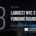 These 15 NYC Startups Raised the Most Capital in Q3 2019