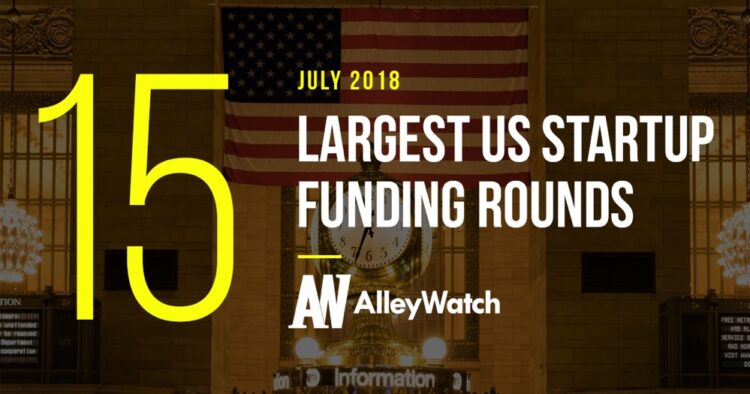 These are the 15 Largest US Startup Funding Rounds of July 2018