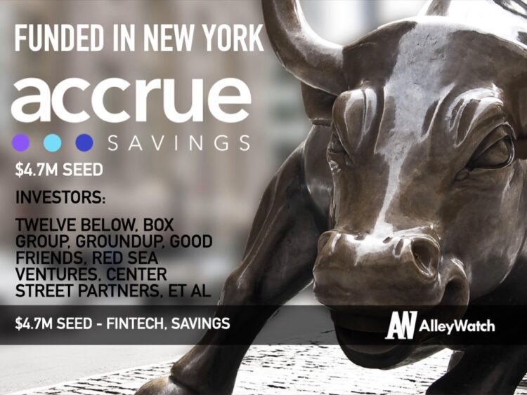 Accrue Savings Raises $4.7M to Help Consumers Save For Purchases Through Incentives Provided by Brands