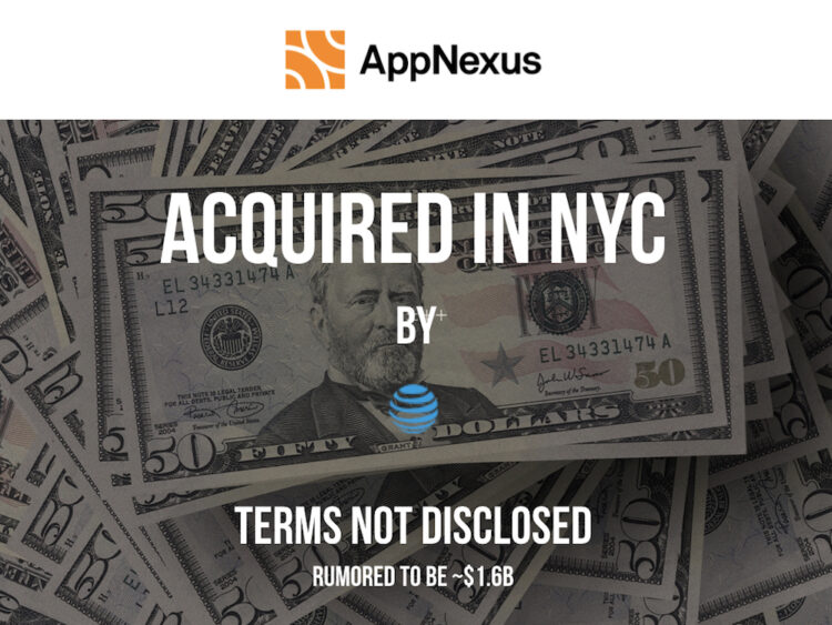 AppNexus Acquired by AT&T for a Rumored $1.6B