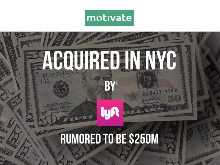 Motivate, the Company Behind Citi Bike, Acquired by Lyft for a Rumored $250M