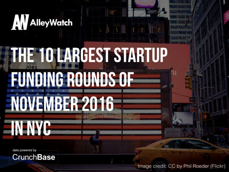 These are the 10 NYC Startups That Raised the Most Amount of Capital in November