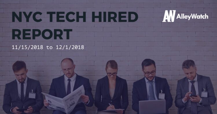 NYC Tech Hired: 12/3/18