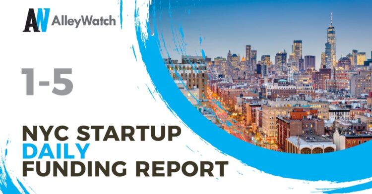 The AlleyWatch Startup Daily Funding Report: 1/5/2022