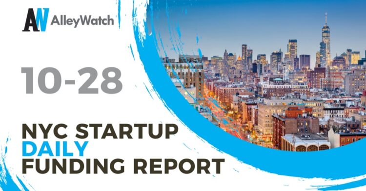The AlleyWatch Startup Daily Funding Report: 10/28/2020