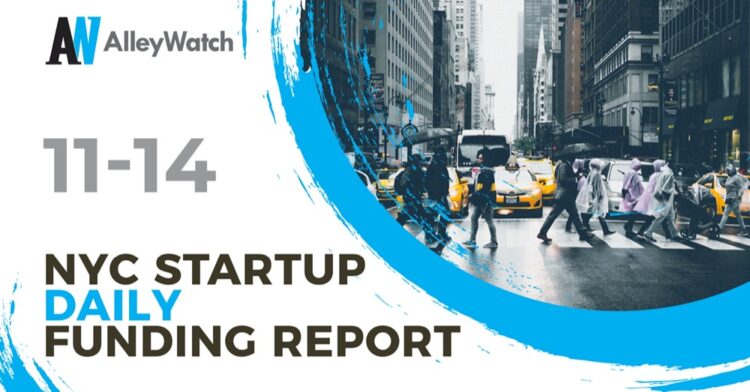 The AlleyWatch Startup Daily Funding Report: 11/14/2019