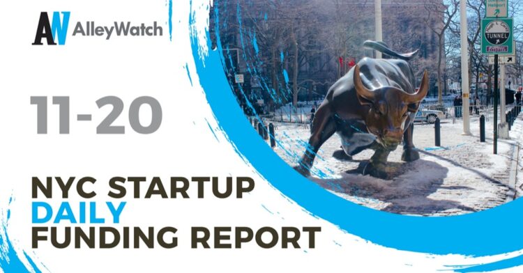 The AlleyWatch Startup Daily Funding Report: 11/20/2020