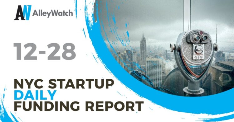 The AlleyWatch Startup Daily Funding Report: 12/28/2020