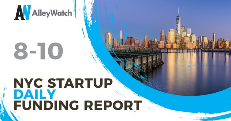 The AlleyWatch Startup Daily Funding Report: 8/10/2020