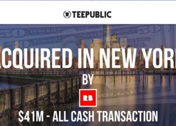 TeePublic Acquired by RedBubble for $41M in Cash