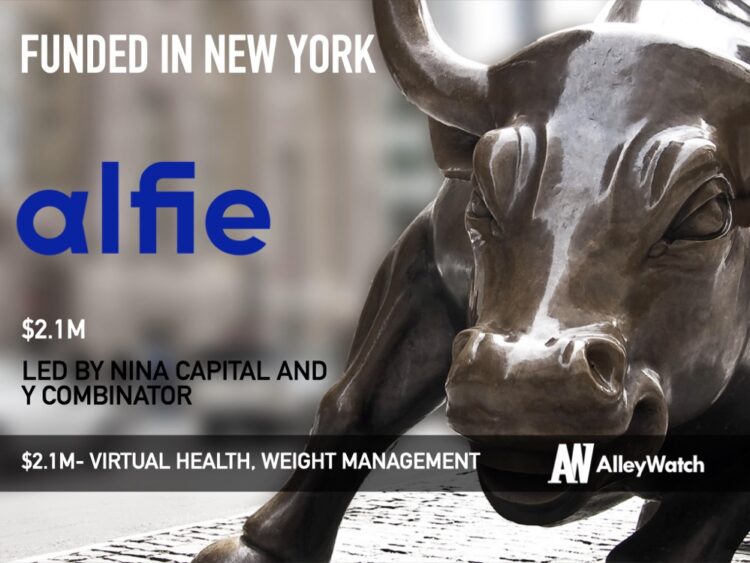 Alfie Raises $2.1M for its AI-Powered Virtual Health Platform for Sustainable Weight Loss