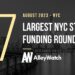 The 7 Largest NYC Tech Startup Funding Rounds of August 2023