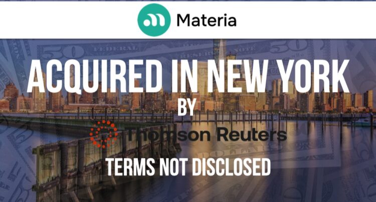 Materia Acquired by Thomson Reuters